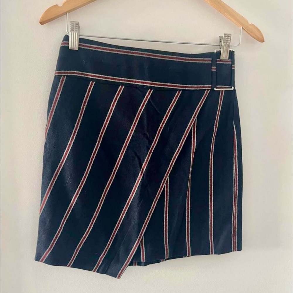 Dynamite striped asymetrical skirt